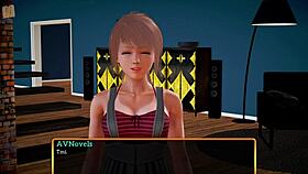 My new family with big tits and teen ass in game