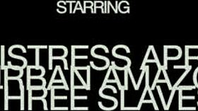 Mistress April dominates her slave hard.