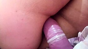 I stuffed my ass with a bigger dildo