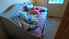 Stepdaughter tempts stepfather into a risky creampie