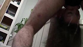 Watch This Deep Throat Whore Get Face Fucked Roughly in the Bathroom!