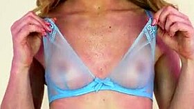 Hannahjames710 dares to try on daring agent provocateur lingerie, going nude in silk see-through