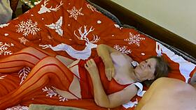 Granny Carmen Claus's holiday vibrator replaced rose