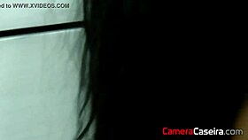 hot girl shows off in tunnel