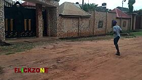 Sports love and sex with ebony girl next door, oiled big natural tits amateurs.