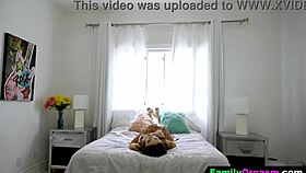 Familyorgasm - cute girl cheating in secret with her friends step dad 😏