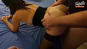 we invited a friend to film our home sex and real orgasm