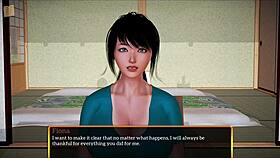 My new family with big tits and teen ass in game