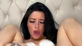 I'm watching this teen American exchange student masturbate solo in college.