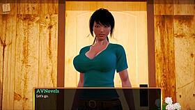 My new family with big tits and teen ass in game