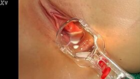 Blonde Babe Masturbates To Milk Squirt!