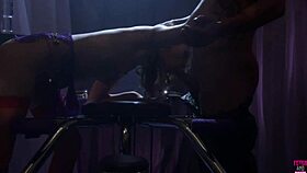 The Bald Guy Feels Intense Passion Screwing Hairless Brunette With Big Clit In Heels!