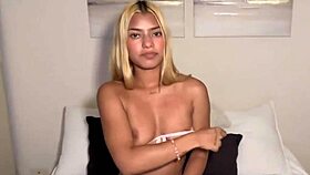 Elissa shows off her cute little panties in a teasing display.