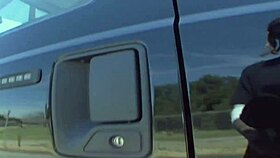 Look, my horny wife with big tits got drilled by a stranger outdoors