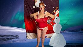 Granny Carmen Claus's holiday vibrator replaced rose