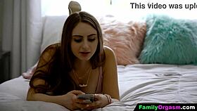Familyorgasm - cute girl cheating in secret with her friends step dad 😏