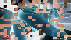 tattooed blonde gf payton west fucking and sucking friend in hardcore session