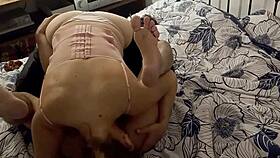 White Slut Sucks And Fucks