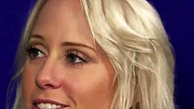 Peculiar Babe Swallows Jizz Load From Facial Bukkake