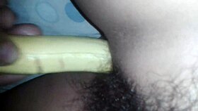 Girl masturbates with mature guy in fun way