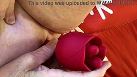 Granny Carmen Claus's holiday vibrator replaced rose