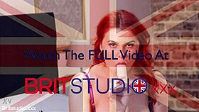 British redhead amateur fucks her tight pussy with dildo