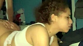 latina babe getting her pretty pussy stuffed with long cock in missionary