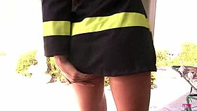 female firefighter cece after shift