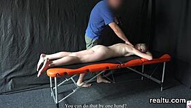 cute czech teen seduced in shop with striptease