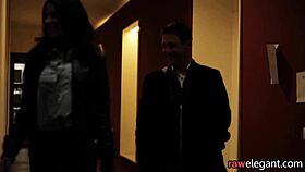 Glam eurobabe gets creampied after massage.