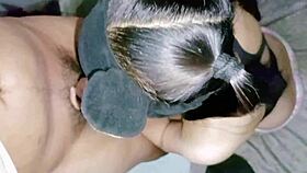 Bebe girl scores double pops with cum in mouth and cum in pussy after deepthroat.