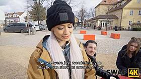 Boyfriend watches girlfriend get fucked by another guy