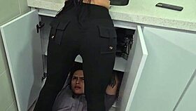 Horny Colombian Seduces Plumber 😏