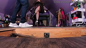 first date turns into bondage with femdom mistress domination 😏