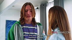 Bold stepmom takes anal pounding from stepson to ensure his safety in hardcore scene