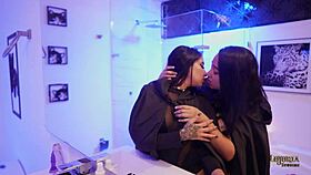 Valen and danyla give each other a pleasurable shower in the pool, latina style.