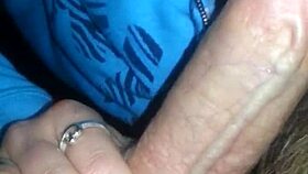 Sexy blonde performs blowjob on cock with cumshot on tits.