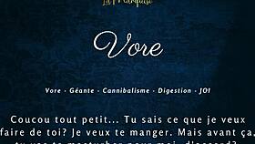 hey, this french giantess gives huge jerk off instructions in audio porn joi 😏