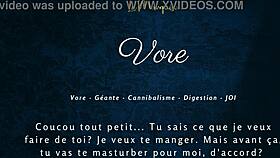 hey, this french giantess gives huge jerk off instructions in audio porn joi 😏