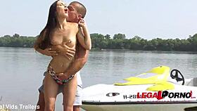 Slim beauty Lilu Moon goes wild for a muscle man's veiny cock in a deepthroat session. Can't stop watching!