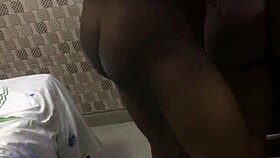 Big Black Ass Squirts Orgasm on BBC While Bent Over Wet Pussy Riding Hardcore Cumshot