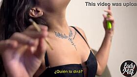 Using my cuckold as an ashtray because I can, damn!