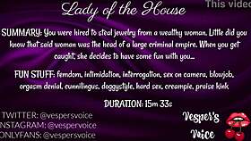 F4m Erotic Audio - Interrogated By Dominant Female Then Used For Her Pleasure While Handcuffed!