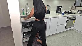 Horny Colombian Seduces Plumber 😏