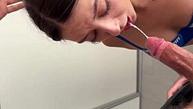 Fuck Stepsister's Mouth And Cum On Face!