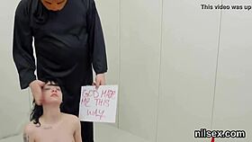 hey, can you handle this slutty cutie getting drilled in anal nuthouse for brutal treatment?