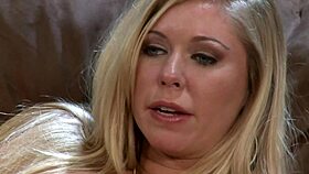 a blonde milf in high heels sucks and fucks like a pro.