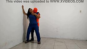 i'm the dirty latina milf nurse who flirted with the janitor and gave a sloppy blowjob with saliva