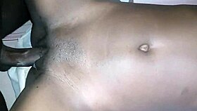 African teen 18+ shaved pussy gets fucked 😍