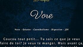 hey, this french giantess gives huge jerk off instructions in audio porn joi 😏